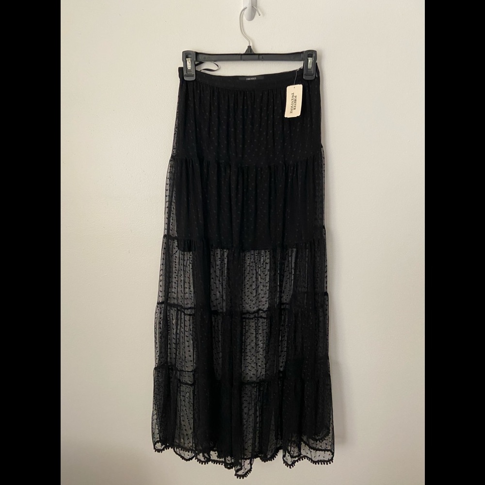 Forever 21 lace maxi mini skirt